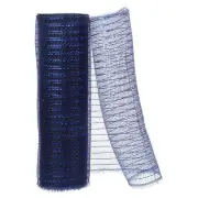 1pcs Deco-Mesh, 10 Inch x 10 Yard Deco-Mesh Ribbon Roll Foil Metallic, Blue