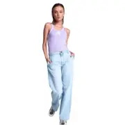 One Teaspoon Ryders High Waist Wide Leg Jeans Best Blue Size 27