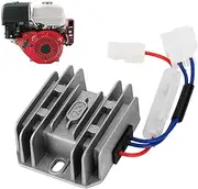 12V Electric Starting Voltage Regulator for 178/186/188F Generator Accessories with Brush and Rebound, Regulator Rectifier for Farming and Construction Generators