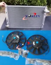 Aluminum Radiator for MINI COOPER S 1.6 TURBO R50 R52 R53 2002-2007 +FANS (for: Mini)