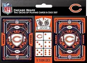 MasterPieces NFL Chicago Bears 2 Pack Cards and Dice Set