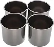 Gatuida 4pcs Stainless Steel Boys and Girls Drinking Glasses Metal Water Cups for Kindergarten School and Home