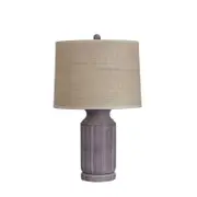 Oriel Lighting Stote Textured Table Lamp With Harp Shade