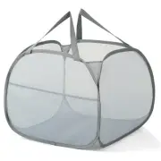 Collapsible Mesh Pop Up Laundry Hamper with Strong Handles Large Opening Clot...