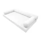 |SLIPCOVER ONLY|S6 Daybed Mattress Bolster Pillow Covers Knife Edge Twin AD106