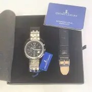 NOS Mens Jerome Lemars JL5555 Black Dial Chronograph Watch w/ Box & Tags