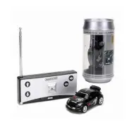 Mini RC Car in a Can Radio Remote Control Micro Racing Car (Black)