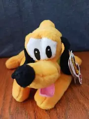 Pluto Plush Dog Bean Bag Disney Plush Beanie Mickey Mouse Friend Plushie NWT