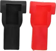 2-Pack Car Battery Terminal Caps Rubber Plastic Covers for Automotive Motorcycle Marine Protection