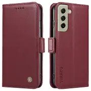 For Samsung Galaxy S21 FE 5G Flip Cover Anti-scratch PU Leather Stand Phone Wallet Case