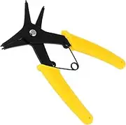 ANDRESLAD 1Pc Spring Clamp Plier Yellow Slip Handle Welding Tool for Easy Spring Installation Removal Durable Construction Comfortable Grip for Home Repair