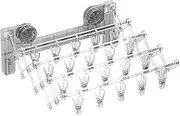 Suction Cup Sock Hanger, Wall-Mounted Sock Dryer, Suction Cup Sock Hanger with Clip, Suction Cup Clothes Drying Rack, Household Supplies Space-Saving Multipurpose Clothes Rack for Balcony