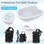 Natural Toxin Remove Body Detox Ionic Cleanse System Ion Foot Spa Bath Machine