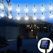 Solar String Lights Globe 38 Feet 66 Crystal Balls Waterproof LED Fairy Lights