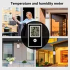 Digital Wall Mounted Thermometer Indoor Outdoor Temperature Humidity Gauge Meter
