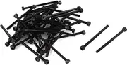 uxcell M3 x 45 Hex Bolt Socket Head Cap Machine Screws Fasteners Black 50Pcs