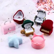 Velvet Jewelry Display Wedding Ring Box for Earrings Necklace Bracelet Gift Box