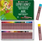SAKURA Cray-Pas Expressionist Oil Pastel Set 1 Count (Pack of 50), Multicolor