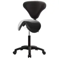 在飛比找momo購物網優惠-【GXG 吉加吉】立體泡棉 小馬鞍加椅背 工作椅 塑膠腳(T