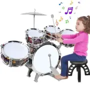 Toddlers Drum Set with 5 Piece High Mini Musical Jazz Drum Kit for Kids Music...