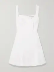 [Emilia Wickstead] Emilia Wickstead - Easter Wool-crepe Mini Dress - White - UK 10 UK 10 White