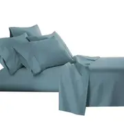 Ocean Bamboo Cooling Flat Fitted Sheet Set - 2000TC