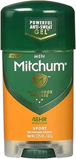 Mitchum Clear Gel Antiperspirant & Deodorant for Men-Super Sport-2.25 oz, 2 pk