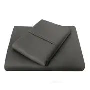 Bambury 1000TC Sheet Set Graphite Home Bedding w/Pillowcase Cotton