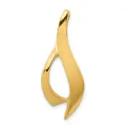 14K Yellow Gold Designer 6mm Slide