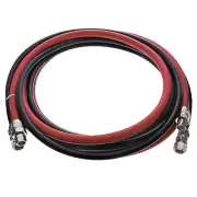 Master Elite Series 12 Foot Air and Fluid Hose Assembly Set with Fittings for...