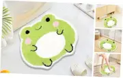 Bath Mats Cute Frog Shape Bathroom Rugs for Kids, Small Shaggy Soft Bedroom