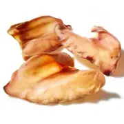 Large Whole Pig Ears 100% Aussie All Natural Healthy Dog Treats - Bulk Bag of 50