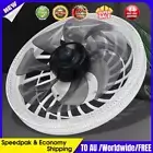 LED Lamp Fan Remote Control Flush Mount Ceiling Fan with Light 3 Colors Dimmable