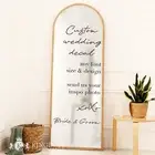Custom Mirror Wedding Decal | Personalized Wedding Sticker, Wedding Mirror Decal