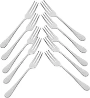 iplusmile 12pcs Stainless Steel Fruit Forks Sleek Dessert Forks for Appetizers Snacks Tea for Home Restaurant Use for Fruit Dessert Presentation