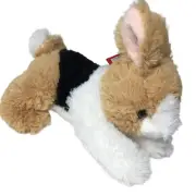 Aurora Brown Black & White Bunny Rabbit 8" Plush Soft Stuffed Animal NWT