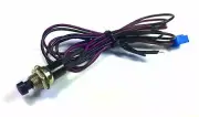 CES Momentary Push Button Switch, Black Button, SPST, Normally Open (B11A)