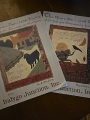 Indygo Junction folk quilt month Once Upon A Time. Set Of 2. March Sheep Feb