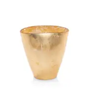 Vietri Moon Glass Leaf Small Vase