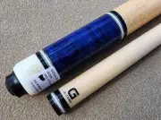 McDermott G230 Pool Cue, Pacific Blue & Birdseye Maple No Wrap, 11.75mm G-Core