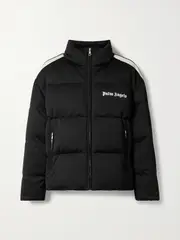 [Moncler Genius] Moncler Genius - + Palm Angels Rodman Striped Quilted Shell Down Jacket - Black - 1 1 Black