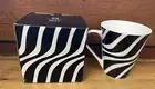 MAXWELL WILLIAMS MUG CUP CASHMERE ZEST BLACK WHITE ZEBRA PRINT NEW BOX 320 MLS