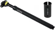 Bike Suspension Seat Posts,Bike Seat Tube 27.2MM,28.6MM,30.0MM,30.4MM,30.8MM,30.9MM,31.6MM,31.8MM,33.9MM * 350MM,Aluminum Seatpost for Mountain Bikes and City Bikes Black,30.4MM