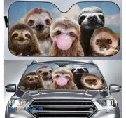 Sloth Windshield Auto Sun Shade Sunshade Uv