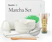 Matcha Whisk Set - Japanese Household Matcha Tea Kit for Tea Lovers (White)