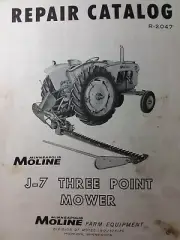 Minneapolis Moline J-7 Three-Point Tractor Implement Sickle Mower Parts Manual