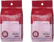 2packs Clothing Stain Removing Wipes Premium Ensures Effective Stain Removal Stain Remover Wet Wipes for Laundry Fabric