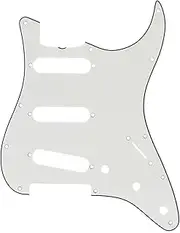 Fender Pure Vintage Pickguard, '65 Stratocaster with Truss Rod Notch, 11-Hole - Eggshell 3-Ply