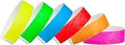 1,200 WristCo Tyvek Wristbands for Events, 6-Color Variety Pack – Tamper-Proof Design Prevents Reuse – Premium-Grade Bracelets for Hospital & Medical ID, Party, VIP Identification (Variety Pack)