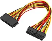 BWPEXZ ATX 24 Pin Male to 24Pin Female Power Supply Extension Cable Internal PC PSU TW Power Lead Connector Wire 28CM 1PC Hot